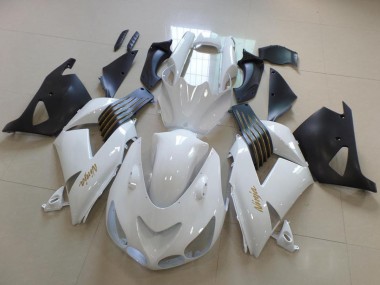 Discount 2006-2011 White Matte Black Gold Ninja Kawasaki ZX14R ZZR1400 Motorcycle Fairings Canada