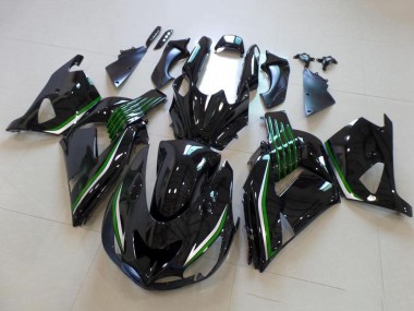 Discount 2006-2011 Glossy Black Green Line Kawasaki ZX14R ZZR1400 Motorcycle Fairings Canada