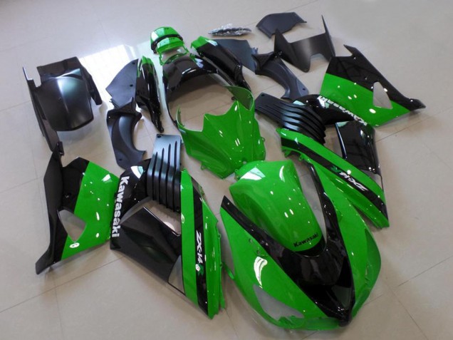 Discount 2006-2011 Green Glossy Black Kawasaki ZX14R ZZR1400 Motorcycle Fairings Canada