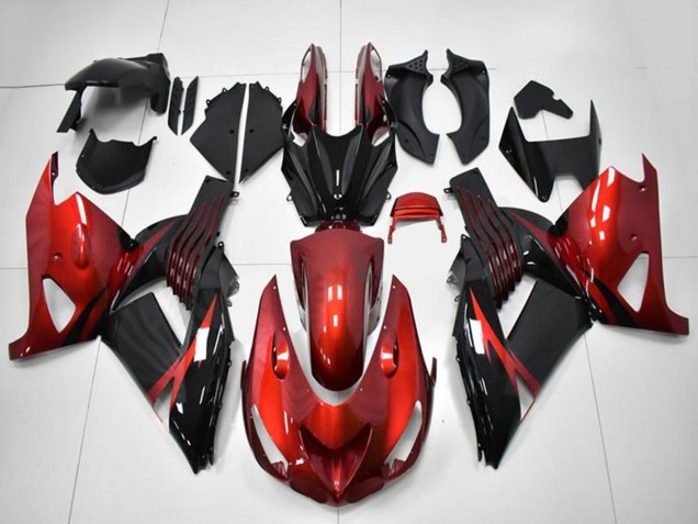 Discount 2006-2011 Red Black Kawasaki ZX14R ZZR1400 Motorcycle Fairings Canada