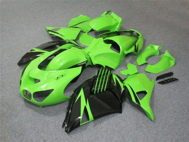 Discount 2006-2011 Green Glossy Black Kawasaki ZX14R ZZR1400 Motorcycle Fairing Canada