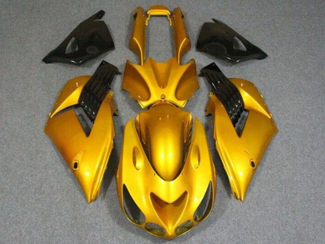 Discount 2006-2011 Gold Glossy Black Kawasaki ZX14R ZZR1400 Motorcycle Fairings Canada