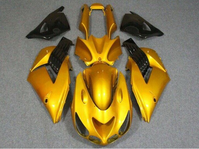 Discount 2006-2011 Gold Glossy Black Kawasaki ZX14R ZZR1400 Motorcycle Fairings Canada