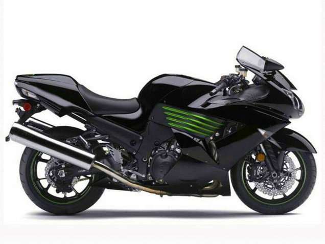Discount 2006-2011 Glossy Black Green Kawasaki ZX14R ZZR1400 Motorcycle Fairings Canada