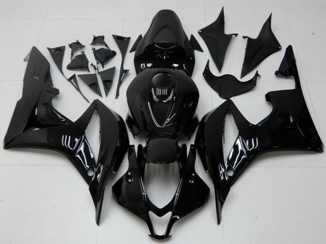 Discount 2007-2008 Glossy Black Honda CBR600RR Motorcycle Fairings Canada