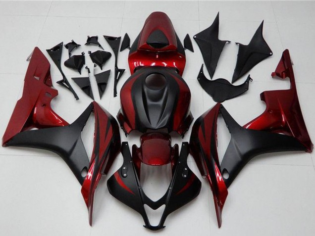 Discount 2007-2008 Red Matte Black Honda CBR600RR Motorcycle Fairing Kits Canada