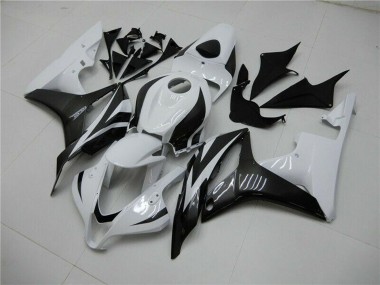 Discount 2007-2008 White Glossy Black Honda CBR600RR Bike Fairings Canada