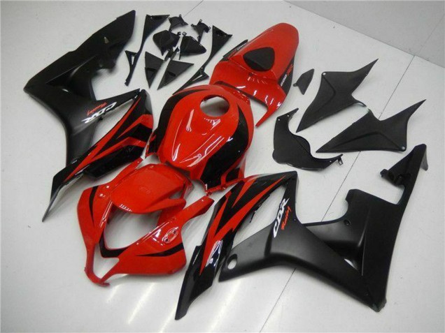Discount 2007-2008 Red Matte Black with Decals Honda CBR600RR Motorcycle Fairings Canada