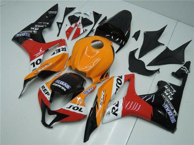 Discount 2007-2008 Orange White Red Glossy Black Repsol Honda CBR600RR Bike Fairings Canada