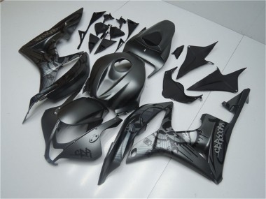 Discount 2007-2008 Matte Black Graffiti Honda CBR600RR Motorcycle Fairings Canada
