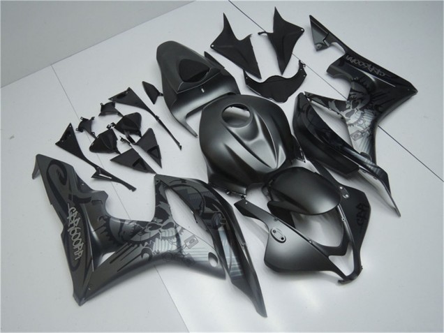 Discount 2007-2008 Matte Black Graffiti Honda CBR600RR Motorcycle Fairings Canada