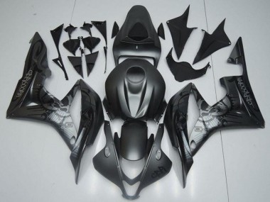 Discount 2007-2008 Matte Black Graffiti Honda CBR600RR Motorcycle Fairings Canada