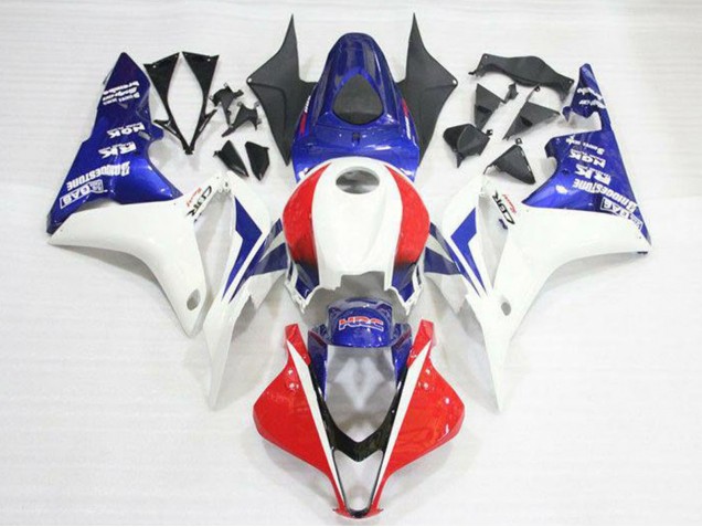 Discount 2007-2008 White Red Blue HRC Honda CBR600RR Motorcycle Fairing Kits Canada
