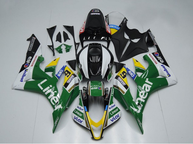 Discount 2007-2008 Green White Glossy Black Liner Honda CBR600RR Motorcycle Fairings Canada