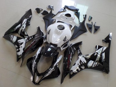 Discount 2007-2008 White Glossy Black Leyla Honda CBR600RR Motorcycle Fairings Canada