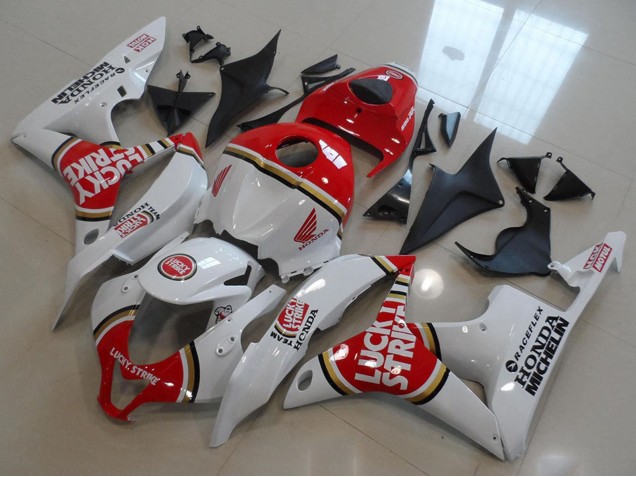 Discount 2007-2008 White Red Lucky Strike Honda CBR600RR Motorcycle Fairings Canada