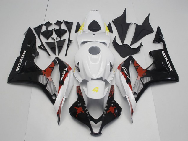 Discount 2007-2008 White Red Yellow Glossy Black Limited Edition Honda CBR600RR Motorcycle Fairings Canada
