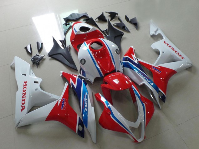 Discount 2007-2008 White Red Light Blue HRC Honda CBR600RR Motorcycle Fairings Canada