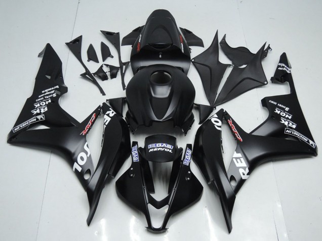 Discount 2007-2008 Matte Black White Repsol Honda CBR600RR Motorcycle Fairing Kits Canada