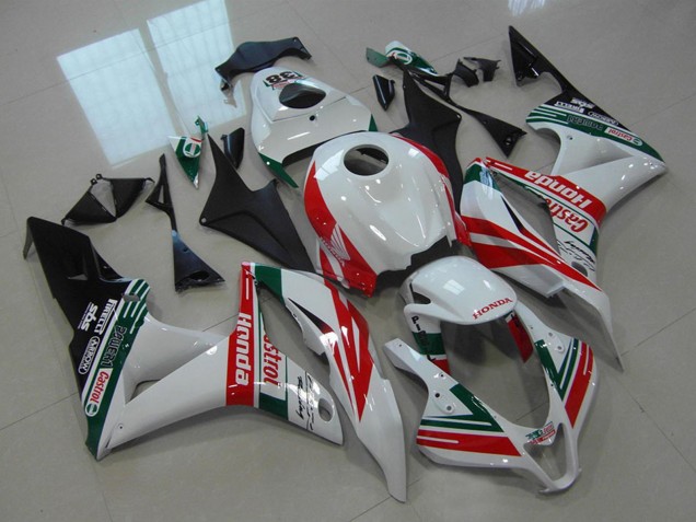 Discount 2007-2008 White Red Green Glossy Black Castrol 38 Honda CBR600RR Motorcycle Fairings Canada