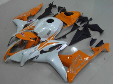 Discount 2007-2008 White Orange HRC Honda CBR600RR Motorcycle Fairing Canada