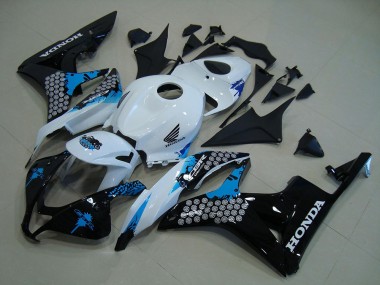 Discount 2007-2008 White Blue Glossy Black Honda CBR600RR Motorcycle Fairing Kits Canada
