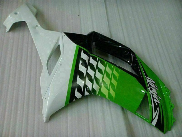 Discount 2007-2008 Green White Ninja Kawasaki ZX6R Motorcycle Fairings Canada