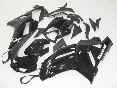 Discount 2007-2008 Glossy Black Kawasaki ZX6R Motorcycle Fairings Canada