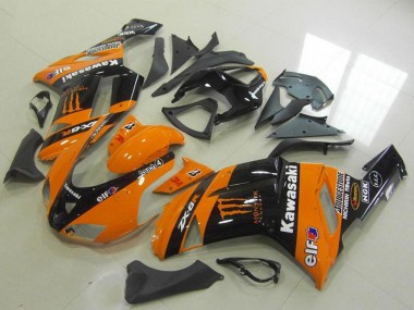 Discount 2007-2008 Orange Monster Kawasaki ZX6R Motorcycle Fairings Canada