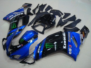 Discount 2007-2008 Blue Monster Kawasaki ZX6R Motorcycle Fairings Canada