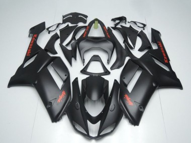 Discount 2007-2008 Matte Black with Red Sticker Kawasaki ZX6R Motorcycle Fairings Canada