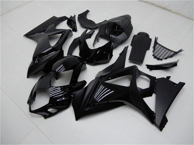Discount 2007-2008 Glossy Black Matte Black No Decal Suzuki GSXR 1000 Motorcycle Fairings Canada