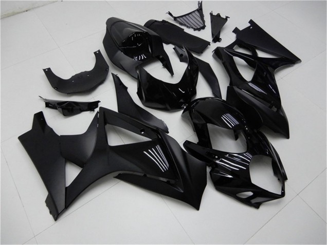 Discount 2007-2008 Glossy Black Matte Black No Decal Suzuki GSXR 1000 Motorcycle Fairings Canada