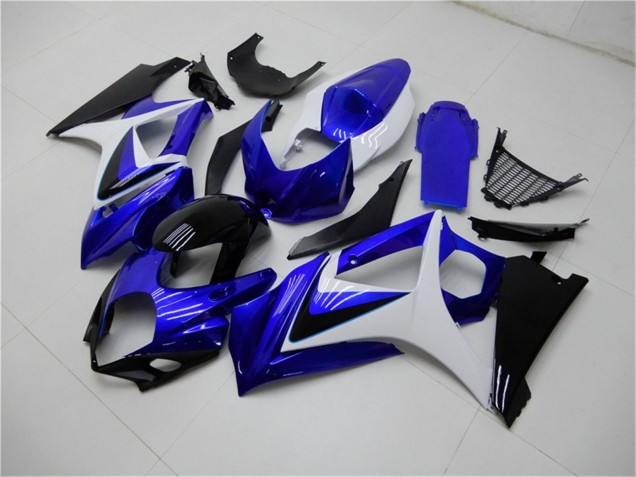 Discount 2007-2008 White Blue Black No Decal Suzuki GSXR 1000 Motorcycle Fairings Canada