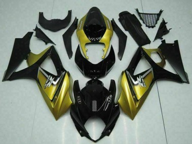 Discount 2007-2008 Gold Glossy Black Silver Decal Suzuki GSXR 1000 Motorcycle Fairings Canada