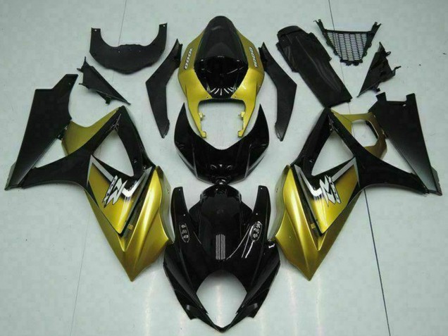 Discount 2007-2008 Gold Glossy Black Silver Decal Suzuki GSXR 1000 Motorcycle Fairings Canada