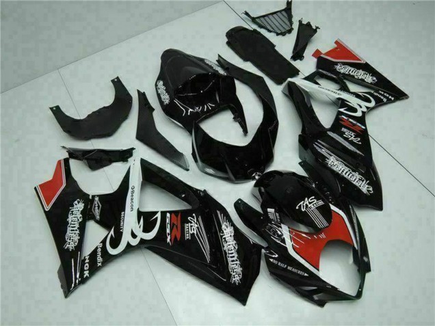 Discount 2007-2008 Glossy Black Red White Suzuki GSXR 1000 Motorcycle Fairings Canada