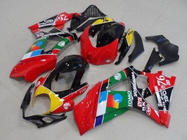 Discount 2007-2008 Red Yellow Black Blue White Green Suzuki GSXR 1000 Motorcycle Fairings Canada