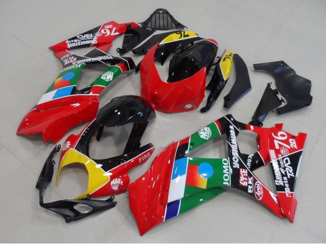 Discount 2007-2008 Red Yellow Black Blue White Green Suzuki GSXR 1000 Motorcycle Fairings Canada