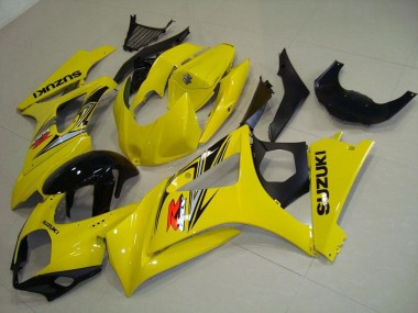 Discount 2007-2008 Yellow Glossy Black Suzuki GSXR 1000 Motorcycle Fairing Canada