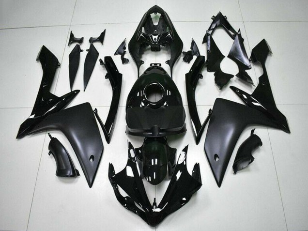 Discount 2007-2008 Glossy Black Matte Black Yamaha YZF R1 Motorcycle Fairings Canada