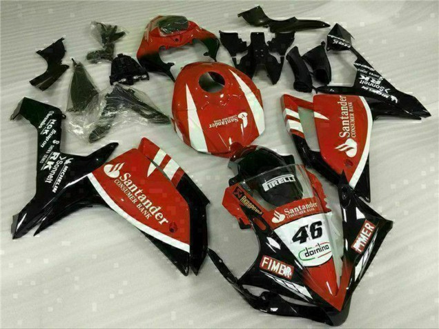 Discount 2007-2008 Red White Black Fimer Santander 46 Yamaha YZF R1 Motorcycle Fairings Canada