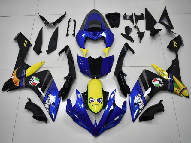 Discount 2007-2008 Blue Yellow Black Shark Yamaha YZF R1 Motorcycle Fairings Canada