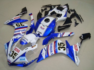 Discount 2007-2008 White Blue Red Black Volvo Sterilgarda Yamalube Fimer 35 Yamaha YZF R1 Motorcycle Fairings Canada