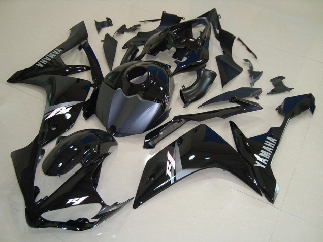 Discount 2007-2008 Glossy Black Matte Black White Decal Yamaha YZF R1 Motorcycle Fairings Canada