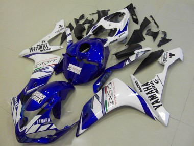 Discount 2007-2008 White Blue Becker Motul Yamaha YZF R1 Motorcycle Fairings Canada