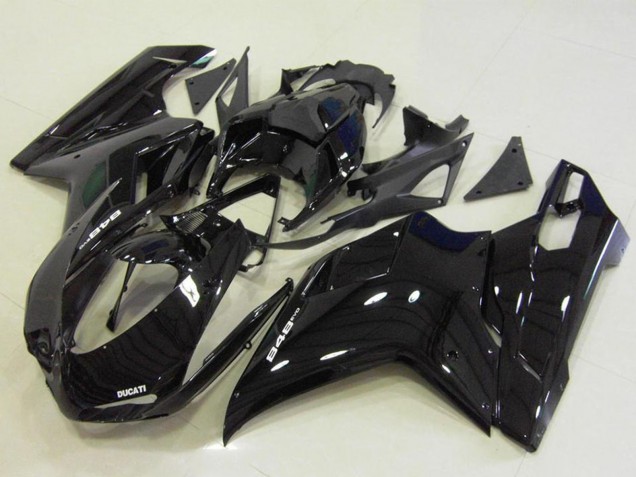 Discount 2007-2014 Glossy Black Ducati 848 Motorcycle Fairings Canada