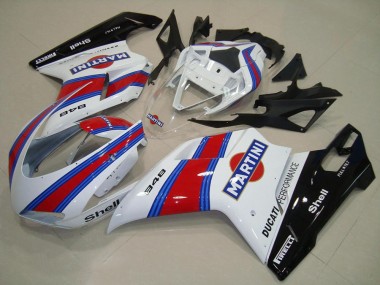 Discount 2007-2014 White Red Green Glossy Black Martini Ducati 848 Motorcycle Fairings Canada