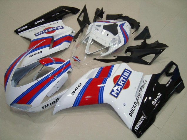 Discount 2007-2014 White Red Green Glossy Black Martini Ducati 848 Motorcycle Fairings Canada