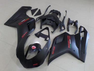 Discount 2007-2014 Matte Black Red Ducati 848 Motorcycle Fairings Canada